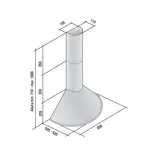 Campana Circular Negra Pulsante 60