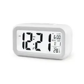 Reloj Despertador Digital Blanco Hl...