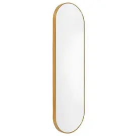 Espejo Ovalado 30X100cm Con Marco D...
