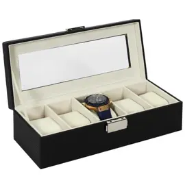 Organizador 5 Relojes Color Negro H...