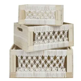 Set De 3 Cajas De Madera Apilables ...