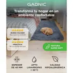 Alfombra Gris 2x1,4 Mts Nórdica Living Gadnic Lavable Súper Soft 