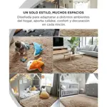 Alfombra Gris 2x1,4 Mts Nórdica Living Gadnic Lavable Súper Soft 