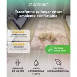 Alfombra Beige 1x1,5 Mts Nórdica Living Gadnic Lavable Súper Soft 