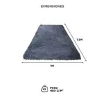 Alfombra Beige 1x1,5 Mts Nórdica Living Gadnic Lavable Súper Soft 