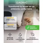 Alfombra 1x06 Mts Nórdica Living Gris oscuro Gadnic Lavable Súper Soft 