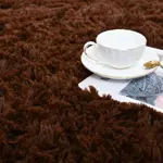 Alfombra esponjosa ISEAU de terciopelo suave y peludo para decoración del hogar