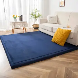 Alfombra De Tatami , Terciopelo Azu...