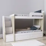 Cama Cucheta con Escalera Lateral 1 Plaza  245 x 168 x 80 cm  CODIGO  1704