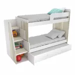 Cama Cucheta con Escalera Lateral y Carrocama 1 1/2 Plaza - 1705-8