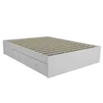 Cama Base de Colchón con 4 cajones 140 x 190 cm  CODIGO 3015 BLA