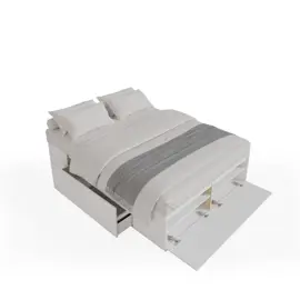 Cama Box Con Cajones Y Zapatero Par...