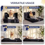 Colchón de futón plegable MAXYOYO de triple pliegue de 15 cm