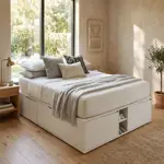 Cama Box EMC Queen 1,60m con 6 Cajones Blanco