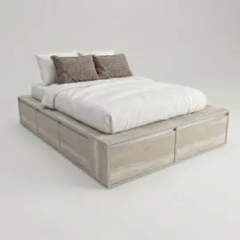 Cama Pro King 2M Con 6 Cajones Y 2...