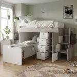 Cucheta EMC Con Chifonier Blanco y  Báltico