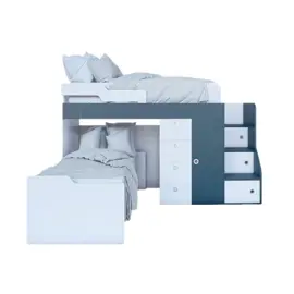 Cucheta Con Chifonier Blanco Y Tua...