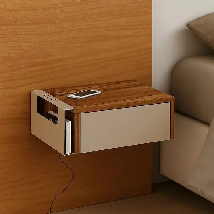 MESA D/LUZ FLOTANTE MFM025 NOGAL GR ARC DIELFE