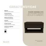 Mesa De Luz Flotante Con Cajon Mesita Colgante Wengue