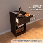 Mueble Mesa De Luz Con Desayunador 1 Cajon Mesita