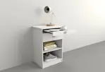 Mesa De Luz Con Desayunador Table´s Blanco 6430-BM