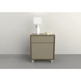 Mesa De Luz Minimal 1 Puerta 1 Cajo...