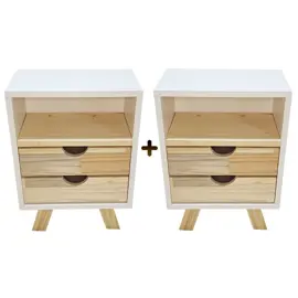 Mesa De Luz X 2 Escandinava No...