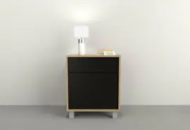 Mesa De Luz 1 Cajon 1Puerta Olmo Ne...