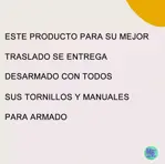 Mesa de Luz Nordica con Puerta x 2 Combo 