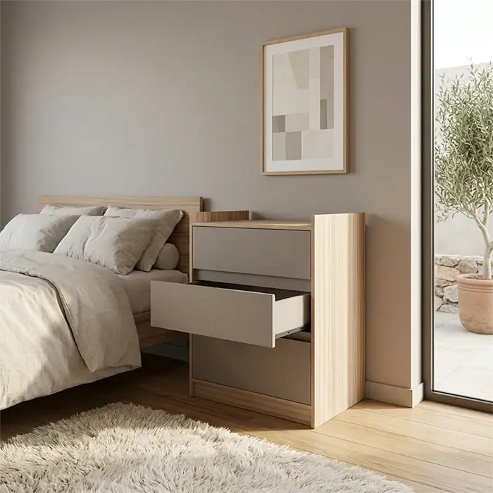 CHIFONIER 2CAJ 1PTA 6519 CCG TABLES