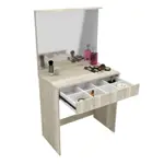 TOCADOR MAQUILLADOR CON ESPEJO CAJON Y LUZ LED  HELSINKI