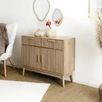 Comoda con Cajones y Puertas Atma Home Klaus Marron 100x80x35cm ATH-HD0091
