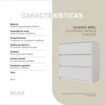Comoda Cajonera 3 Cajones 80x80cm Color Blanco