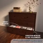 Mueble Cajonera Comoda 3 Cajones Dormitorio Soporta Lcd