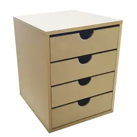 Mesa De Luz/Cajonera De 4 Mdf ...