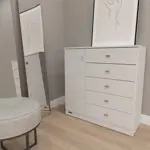 COMODA PACK  5 CAJONES  -  BLANCO MATE                      