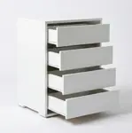 Comoda Interior De Placard 4 Cajones Blanco