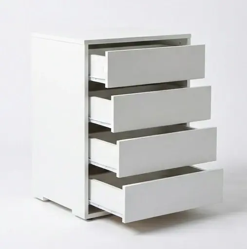 Comoda Interior De Placard 4 Cajones Blanco