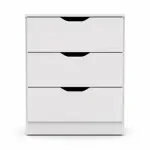 Chifonier Comoda 3 Cajones Vitta C/corredera 60x40x90,5cm Blanco
