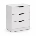 Chifonier Comoda 3 Cajones Vitta C/corredera 60x40x90,5cm Blanco