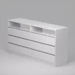 Cómoda EMC Con 6 Cajones Blanco