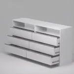 Cómoda EMC Con 6 Cajones Blanco