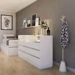 Cómoda EMC Con 6 Cajones Blanco