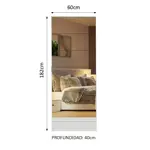 Zapatero Madesa Isis 1 Puerta Con Espejo 182 Cm X 60 Cm