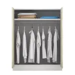 Mueble de Guardado Vestidor Alto con Puertas Modular 90 x 113 x 50 cm CODIGO 3019 BLA