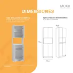 Despensero Organizador 4 Puertas Y Repisa Electrodomesticos