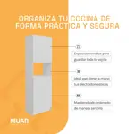Despensero Organizador 4 Puertas Y Repisa Electrodomesticos