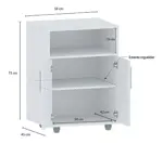 Mueble Mesa Auxiliar De Cocina Rack Puerta Microondas Oferta
