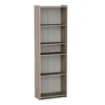 Biblioteca Abierta Con Estantes Orlandi 190cm Melamina Abedul