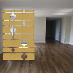 Separador De Ambiente Divisor De Habitación Colgante Biombo - 225cm X 1Mts